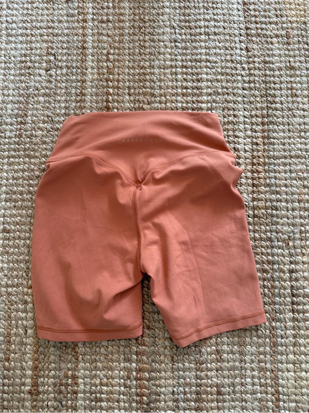 PARAGON High Rise Biker Shorts | 7” Inseam | Terracotta | M